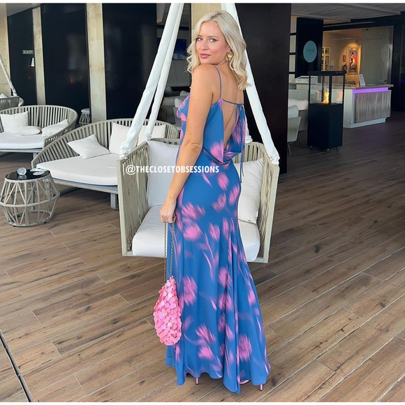 ZARA BLOGGER FAVE!!! Open Back Maxi Dress NWT - Picture 10 of 16